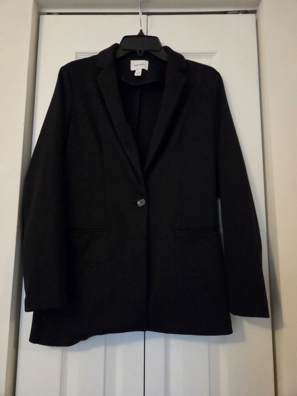 Nine West Black Single-Button Blazer